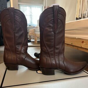 Brown Leather Western Boots